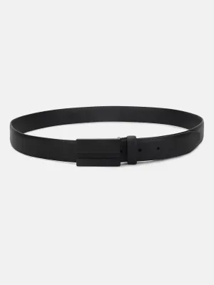 Antony Morato Men Black Solid Push Pin Closure Belt