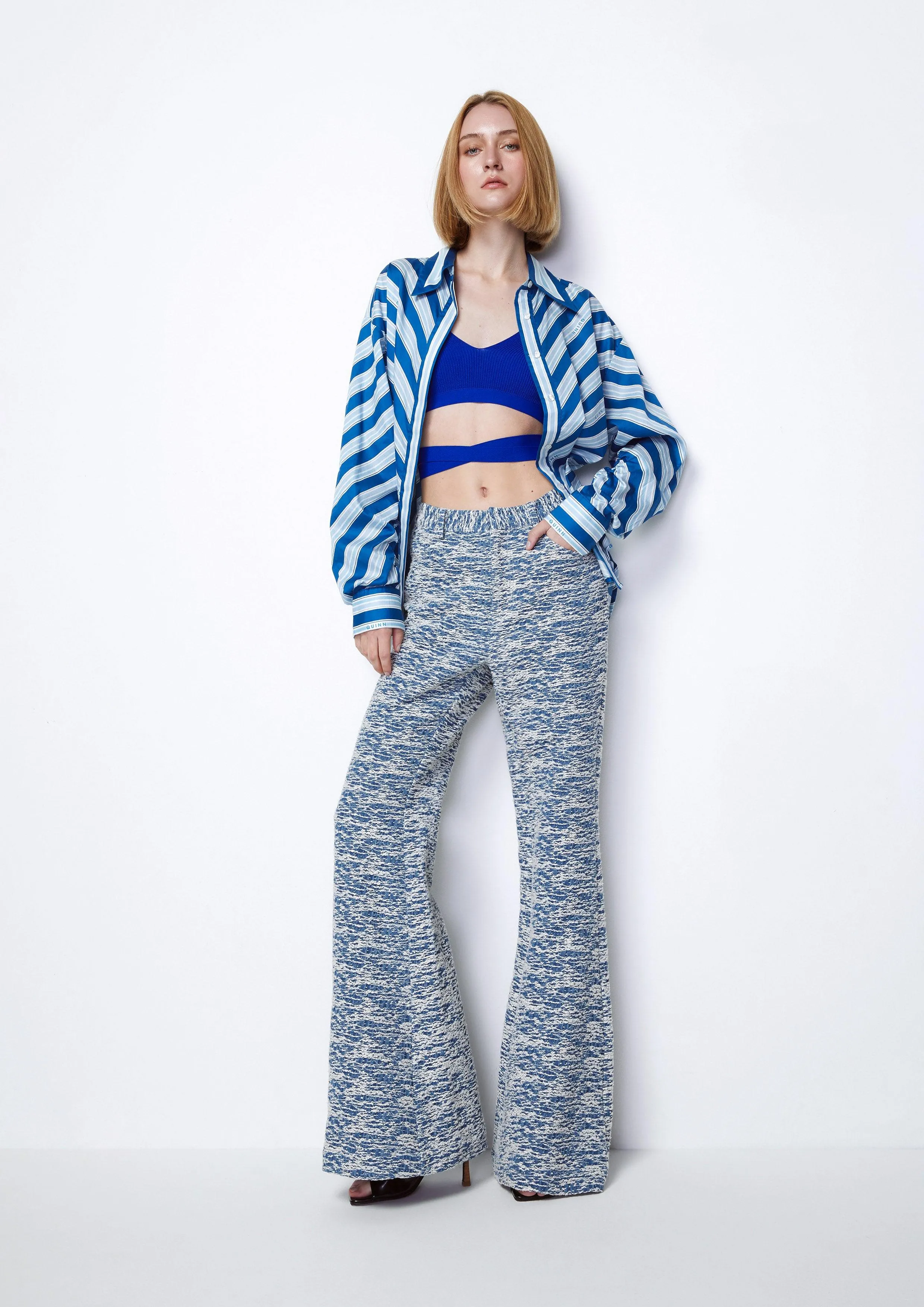 Bow-Tie Knitted Cropped Top
