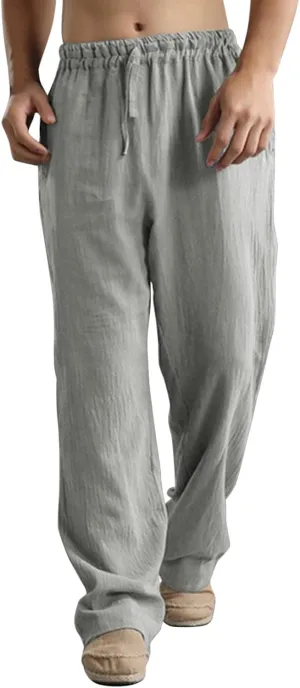 Cargo Pants for Men Relaxed Fit Leg Trousers Workout Jogger Pants with Pockets Sweatpants for Men Mens Zip Joggers