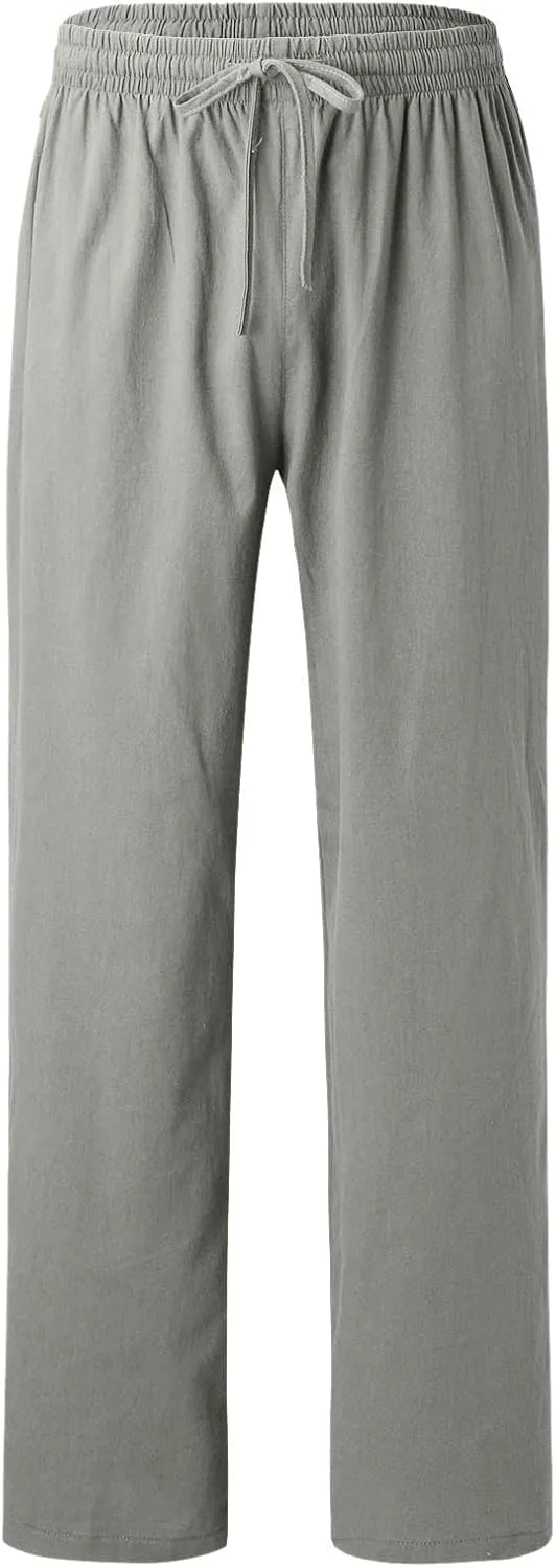 Cargo Pants for Men Relaxed Fit Leg Trousers Workout Jogger Pants with Pockets Sweatpants for Men Mens Zip Joggers