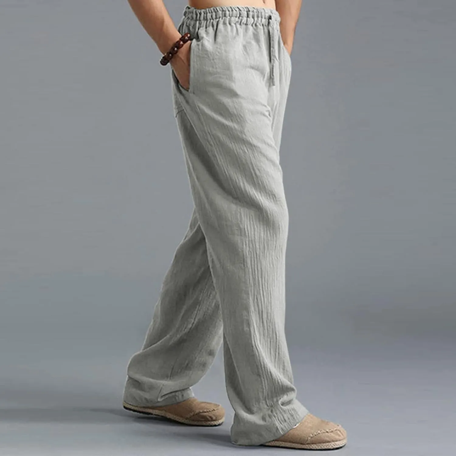 Cargo Pants for Men Relaxed Fit Leg Trousers Workout Jogger Pants with Pockets Sweatpants for Men Mens Zip Joggers