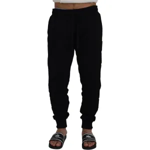 Dolce & Gabbana Elegant Black Cotton Jogger Pants