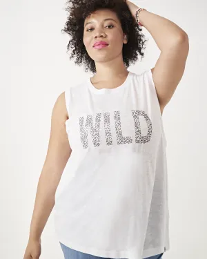 Eva Graphic Tank Top | White