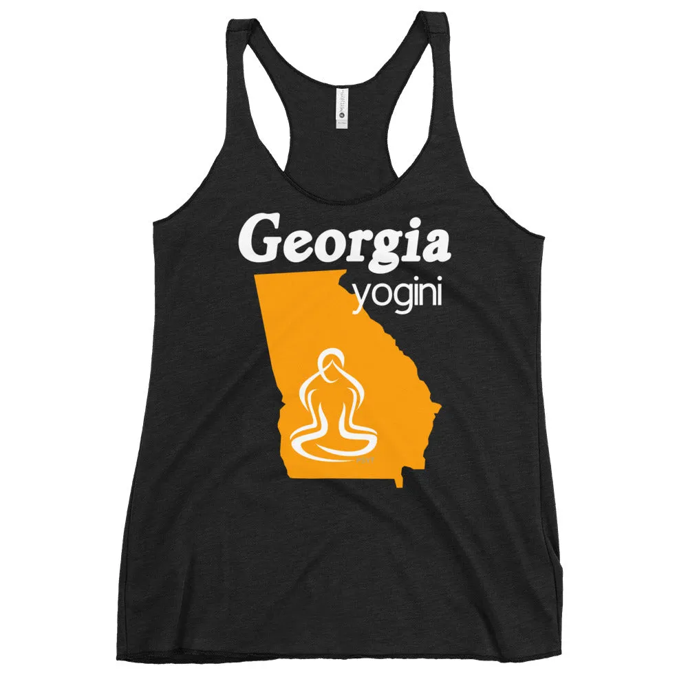 Georgia Map Yogini Dark Color Tank Top