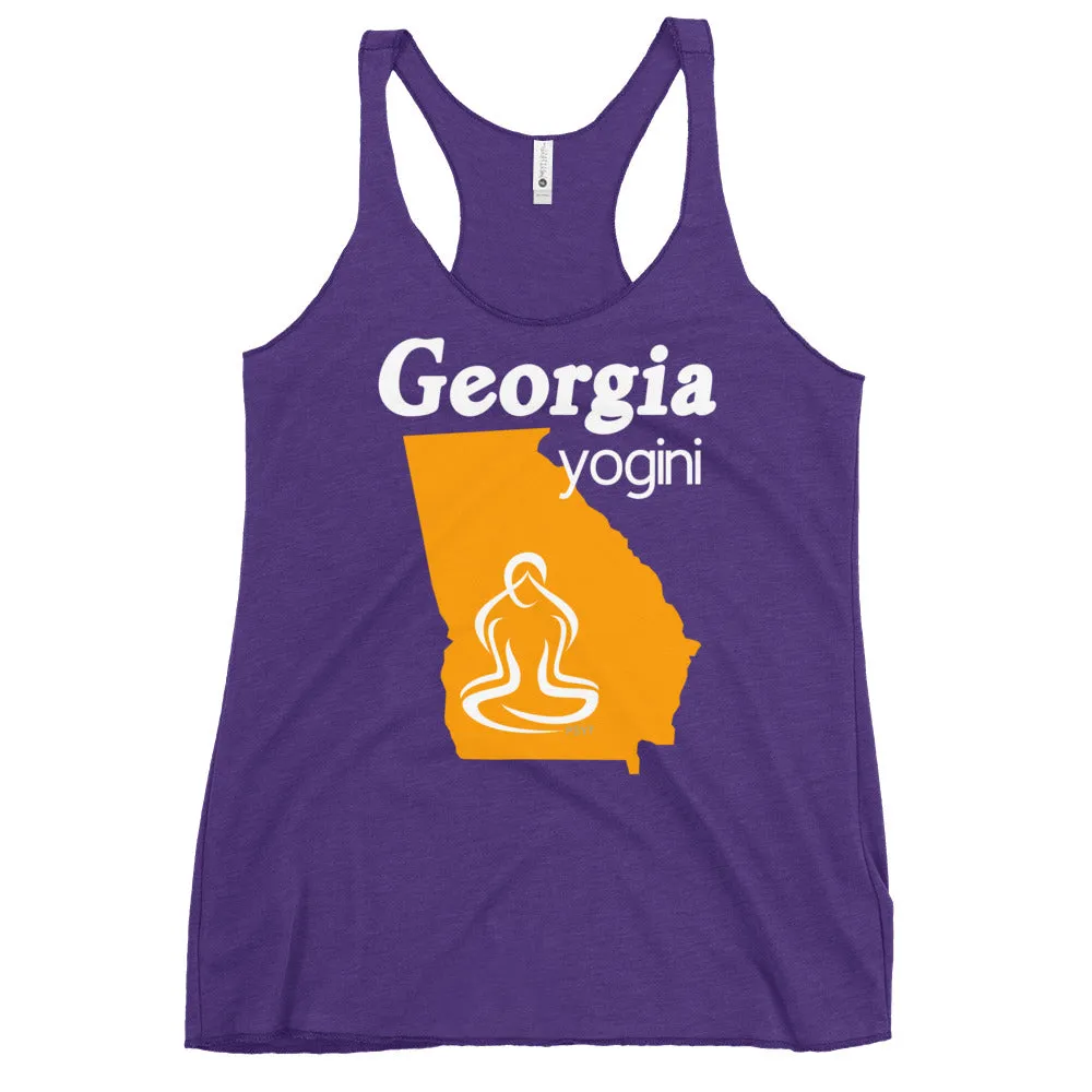 Georgia Map Yogini Dark Color Tank Top