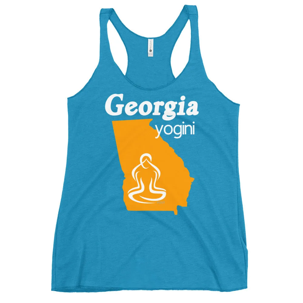 Georgia Map Yogini Dark Color Tank Top
