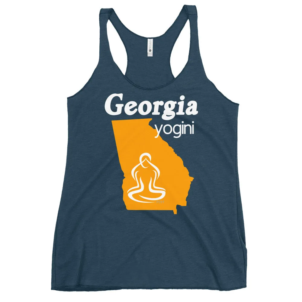 Georgia Map Yogini Dark Color Tank Top