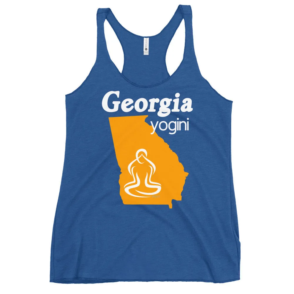 Georgia Map Yogini Dark Color Tank Top