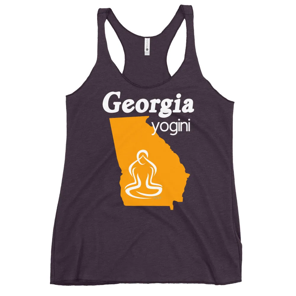 Georgia Map Yogini Dark Color Tank Top