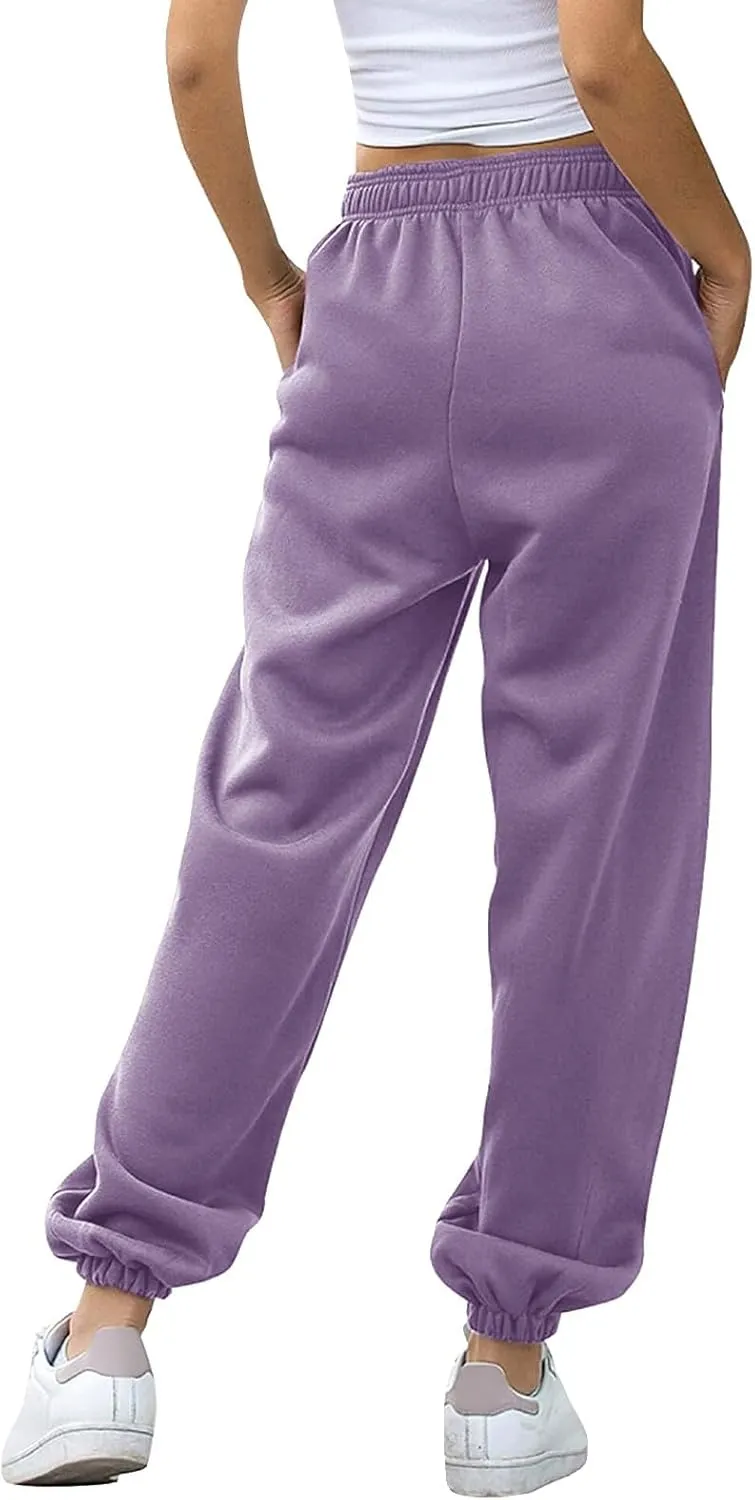Hands Jogger for Women Track Athletic Pants High Waisted Straight Leg Sweatpants Summer Low Rise Running Jogger