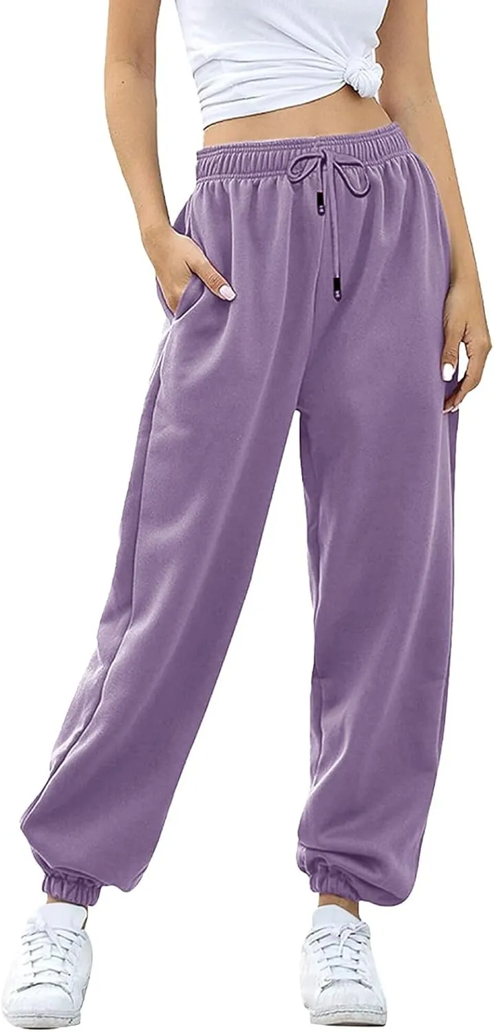 Hands Jogger for Women Track Athletic Pants High Waisted Straight Leg Sweatpants Summer Low Rise Running Jogger
