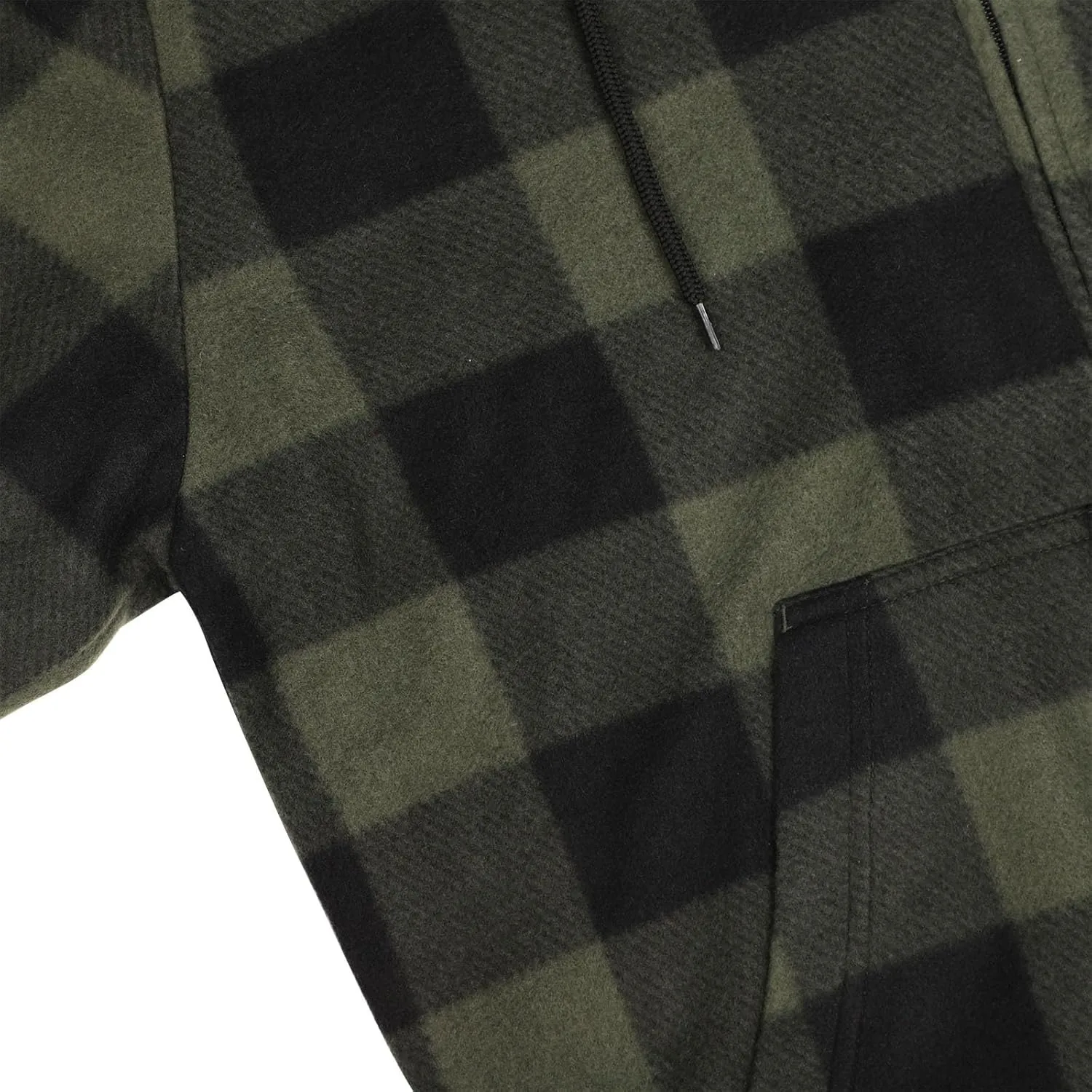 Heavy Warm Sherpa Lined Flannel Jackets for Men, Winter Coats and Plaid Flannel Hoodies with Fleece Lining