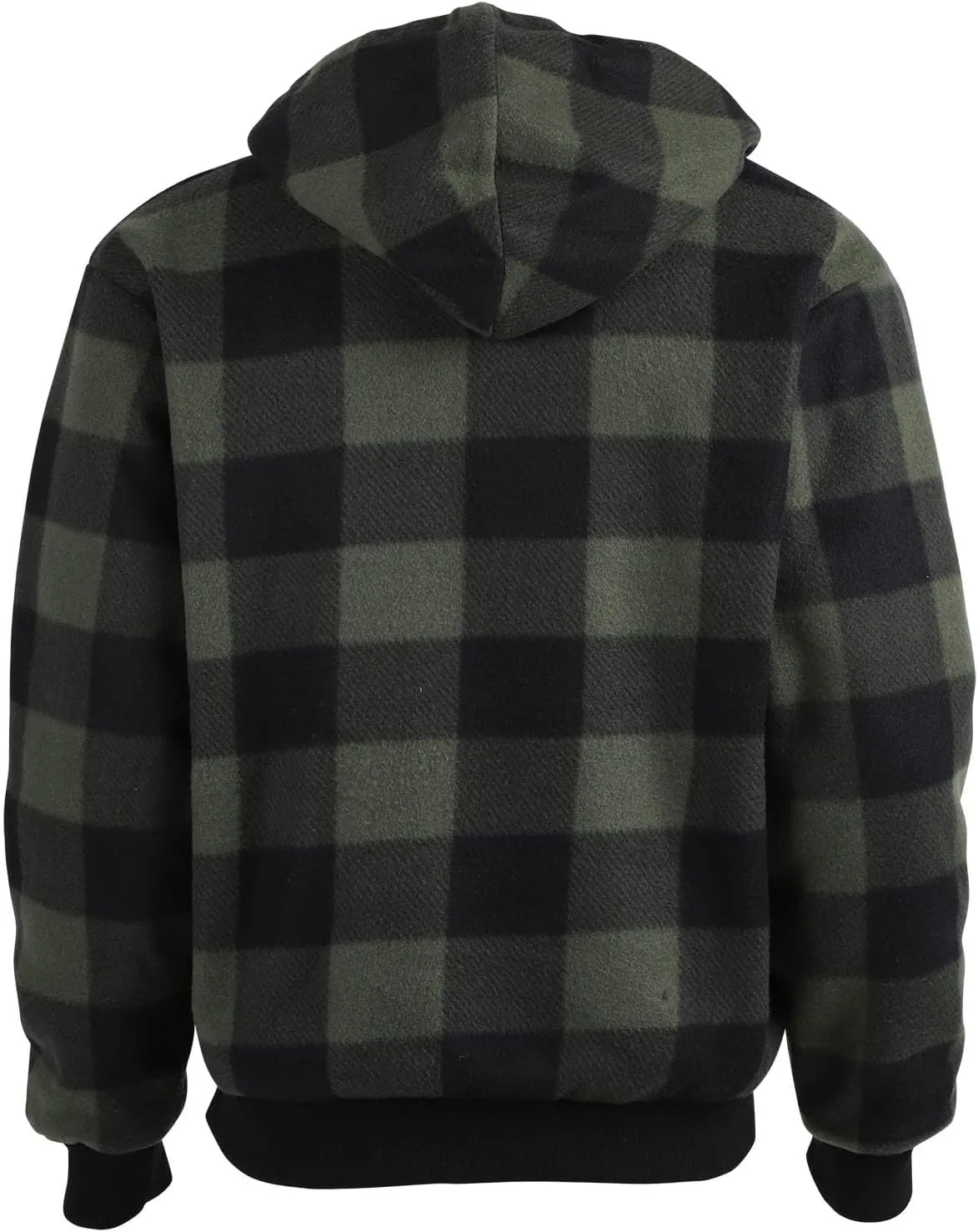 Heavy Warm Sherpa Lined Flannel Jackets for Men, Winter Coats and Plaid Flannel Hoodies with Fleece Lining
