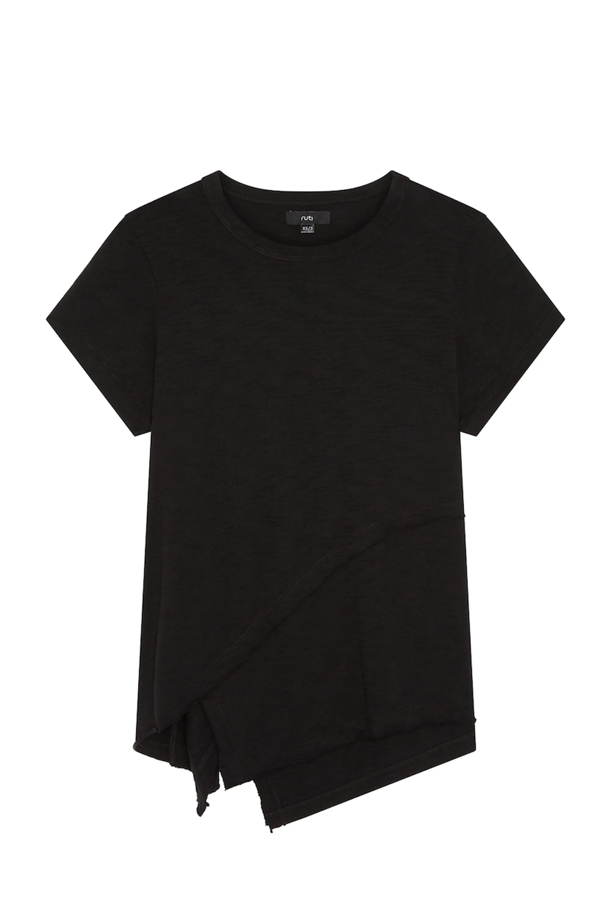 Inner Glow Asymmetric Short Sleeve Top