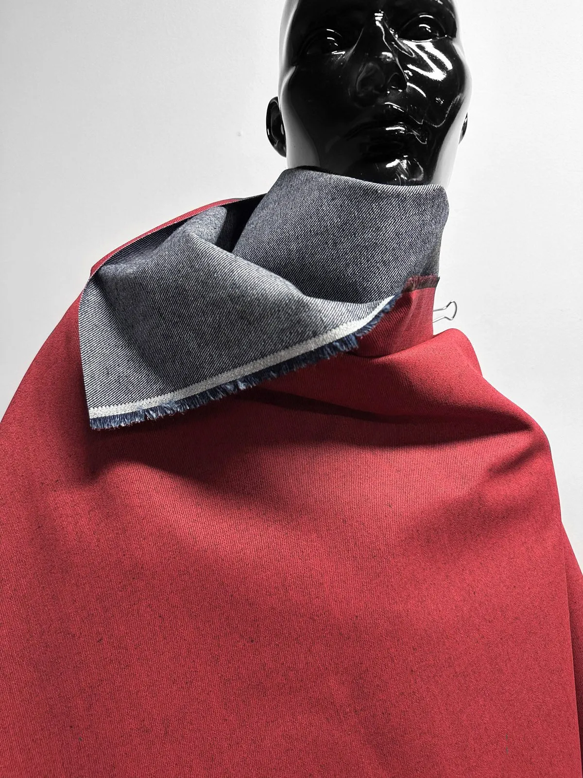Italian Concept Red Painted Denim