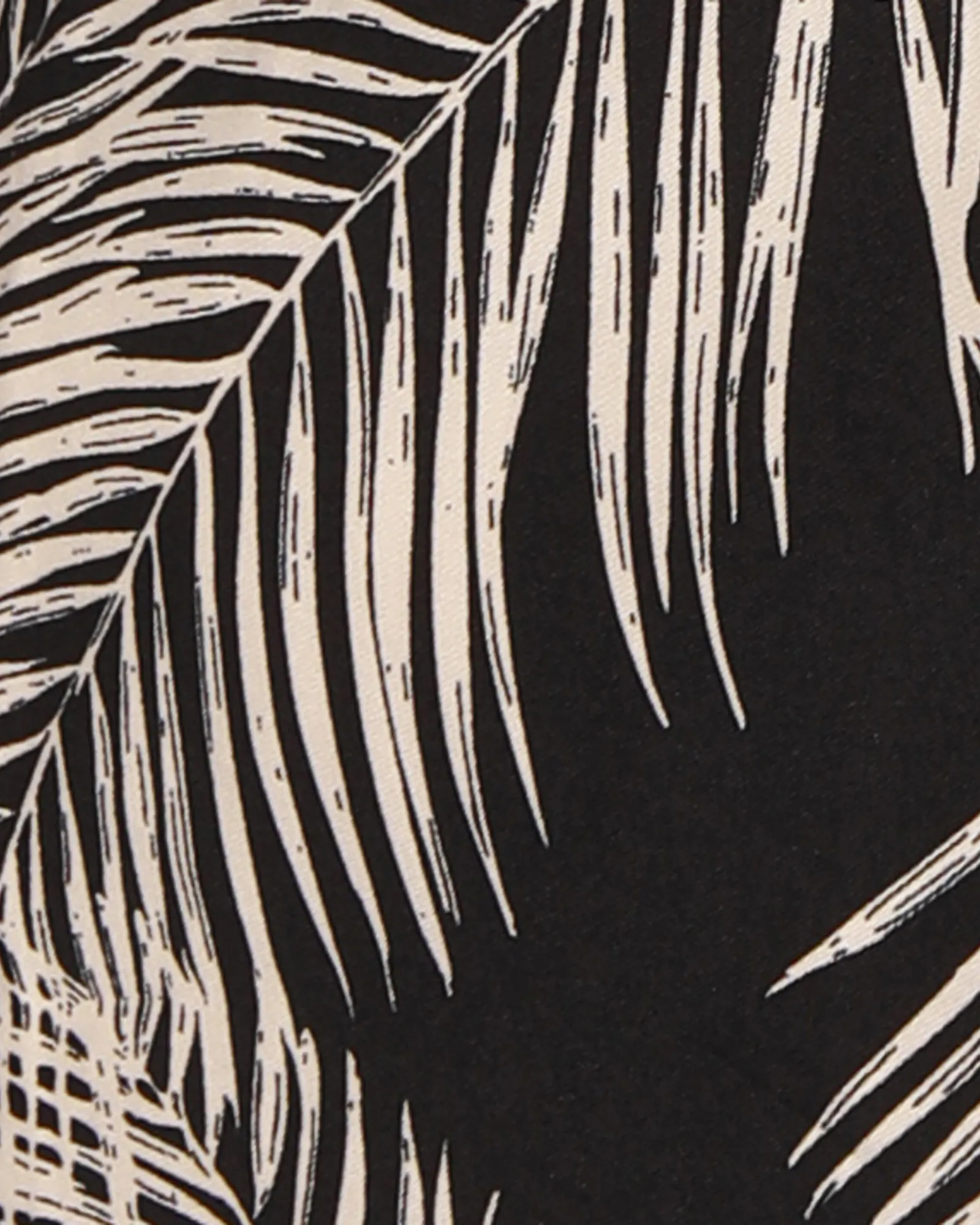 Kaylee Palm Print Top | Black/Marzipan