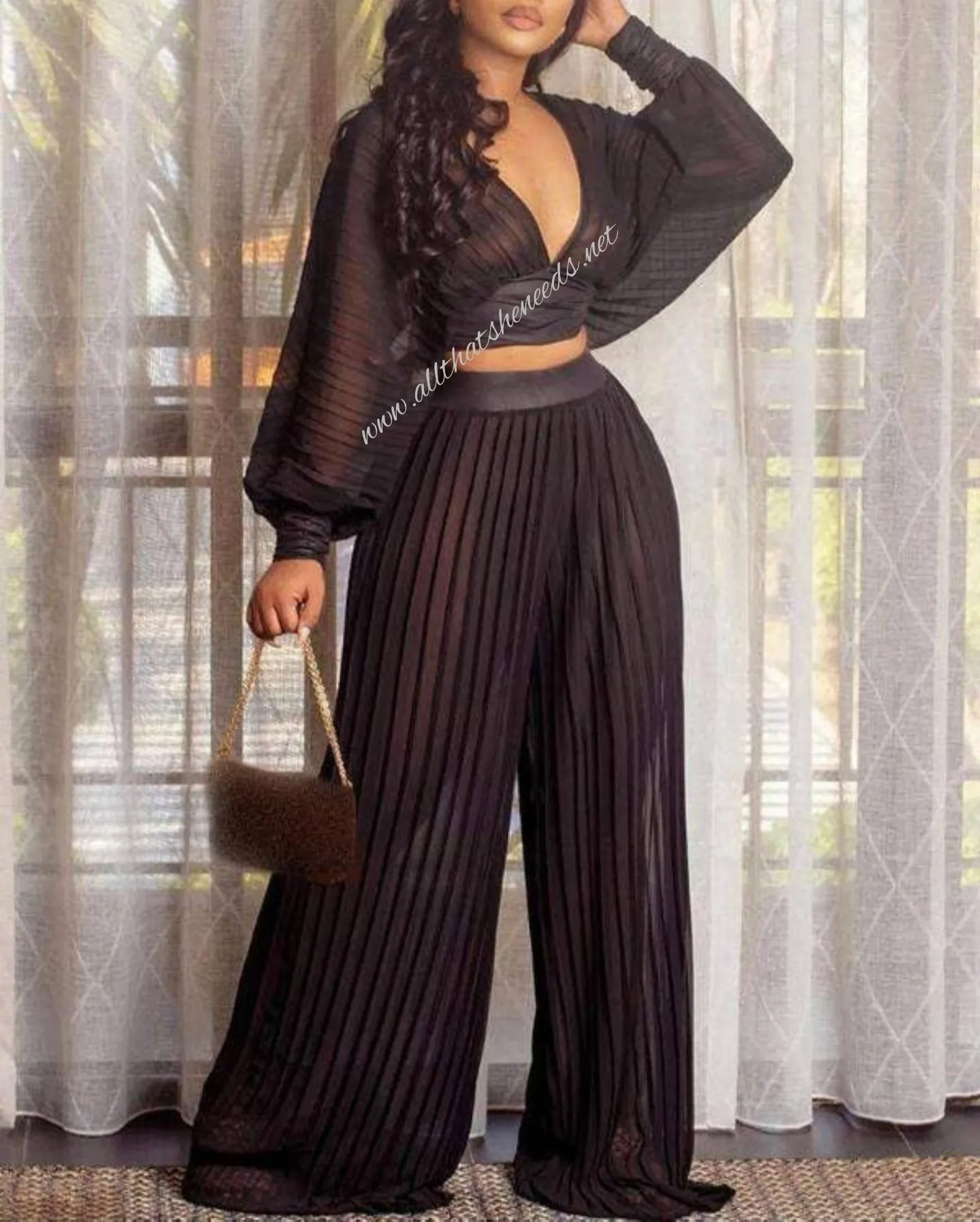 Lady of the Night Pant Set