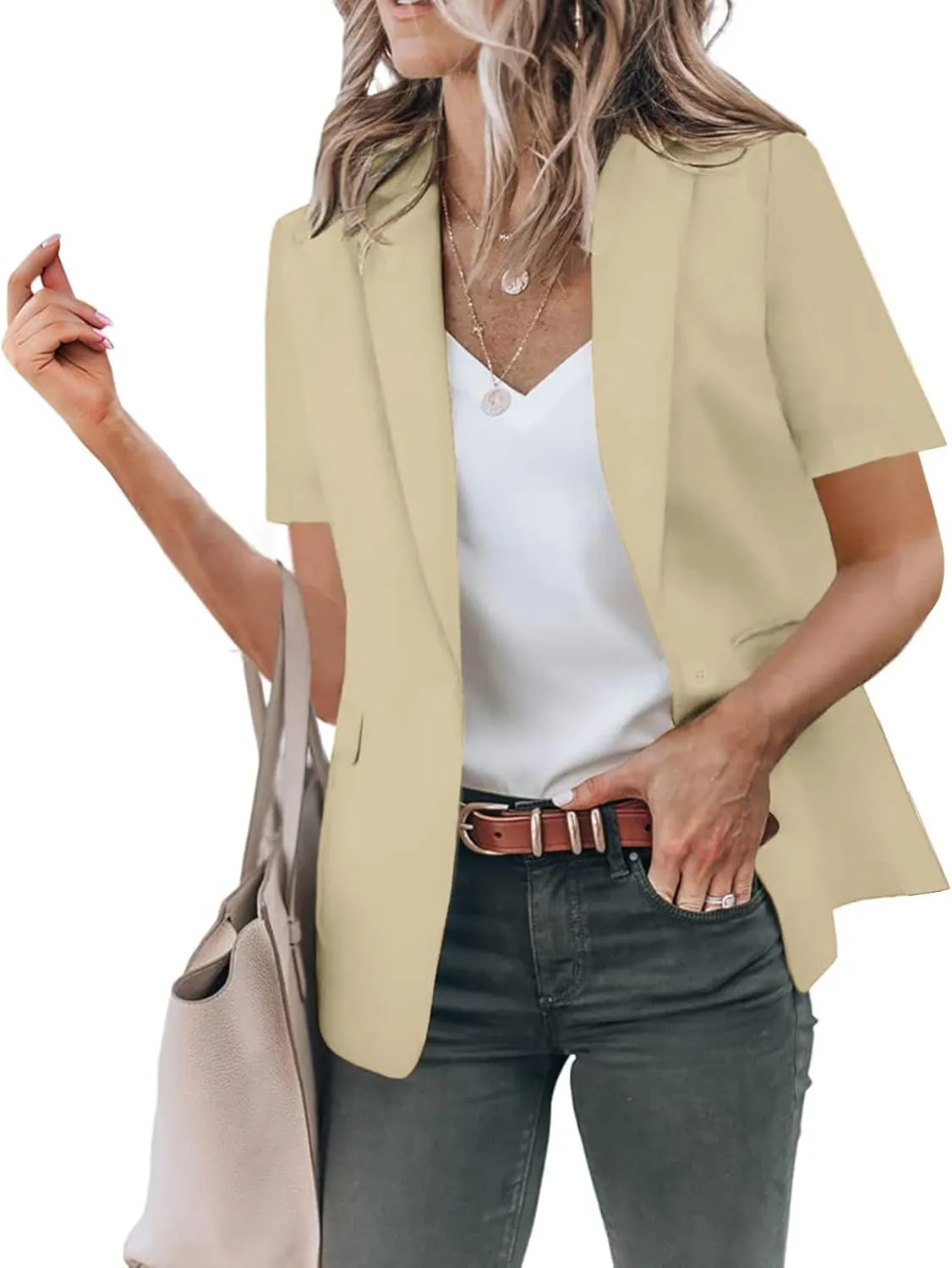 Linen Blazers for Women 2024 Business for Women Jackets Open Front Prtite Fall Winter Top Fitted Gold Blazer