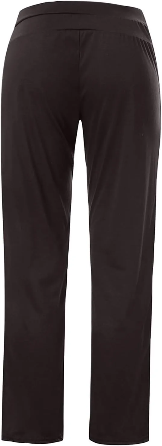 LRMQS Sweatpants Women Drawstring Elastic Waist Loose Fit Crop Straight Pants Running Workout Casual Trousers
