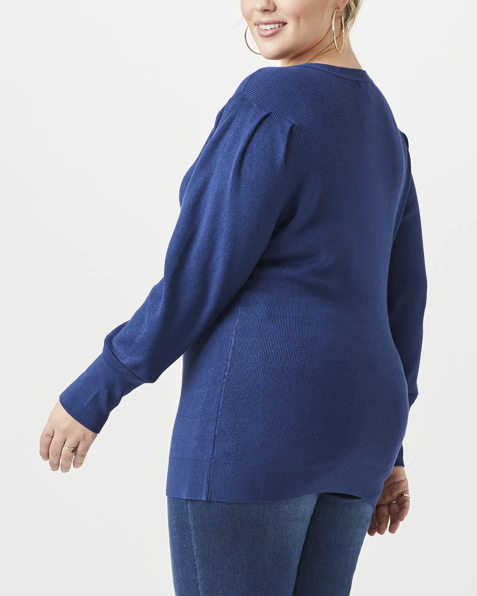 Maria Ribbed Sweater | Navy