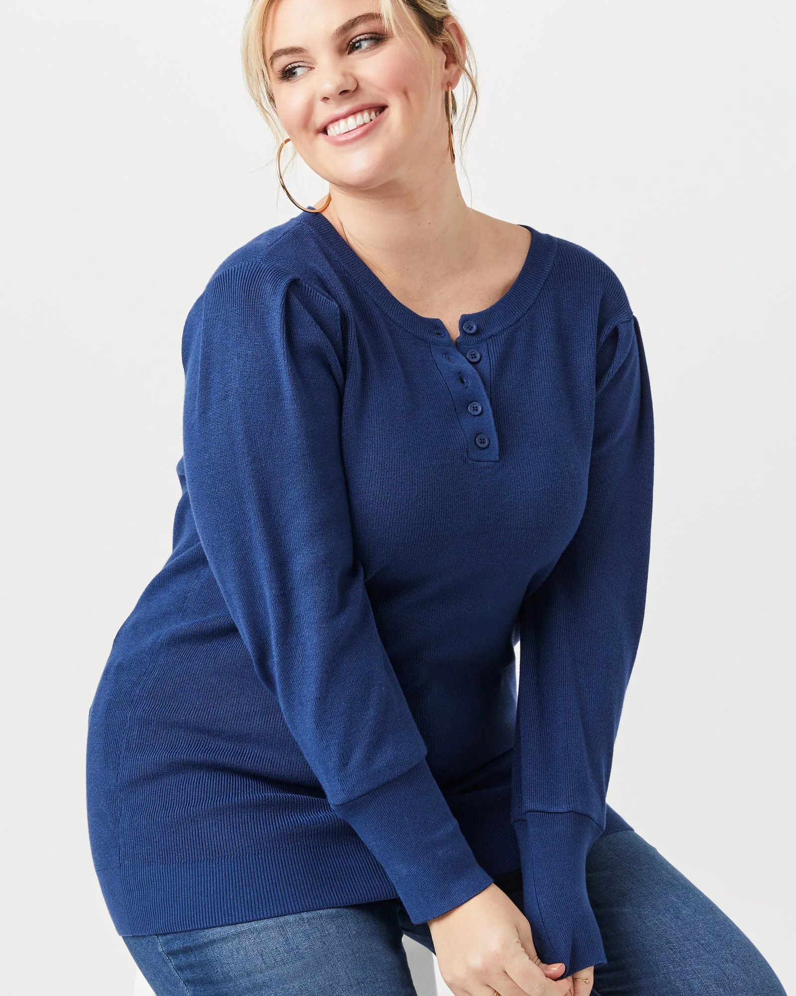 Maria Ribbed Sweater | Navy