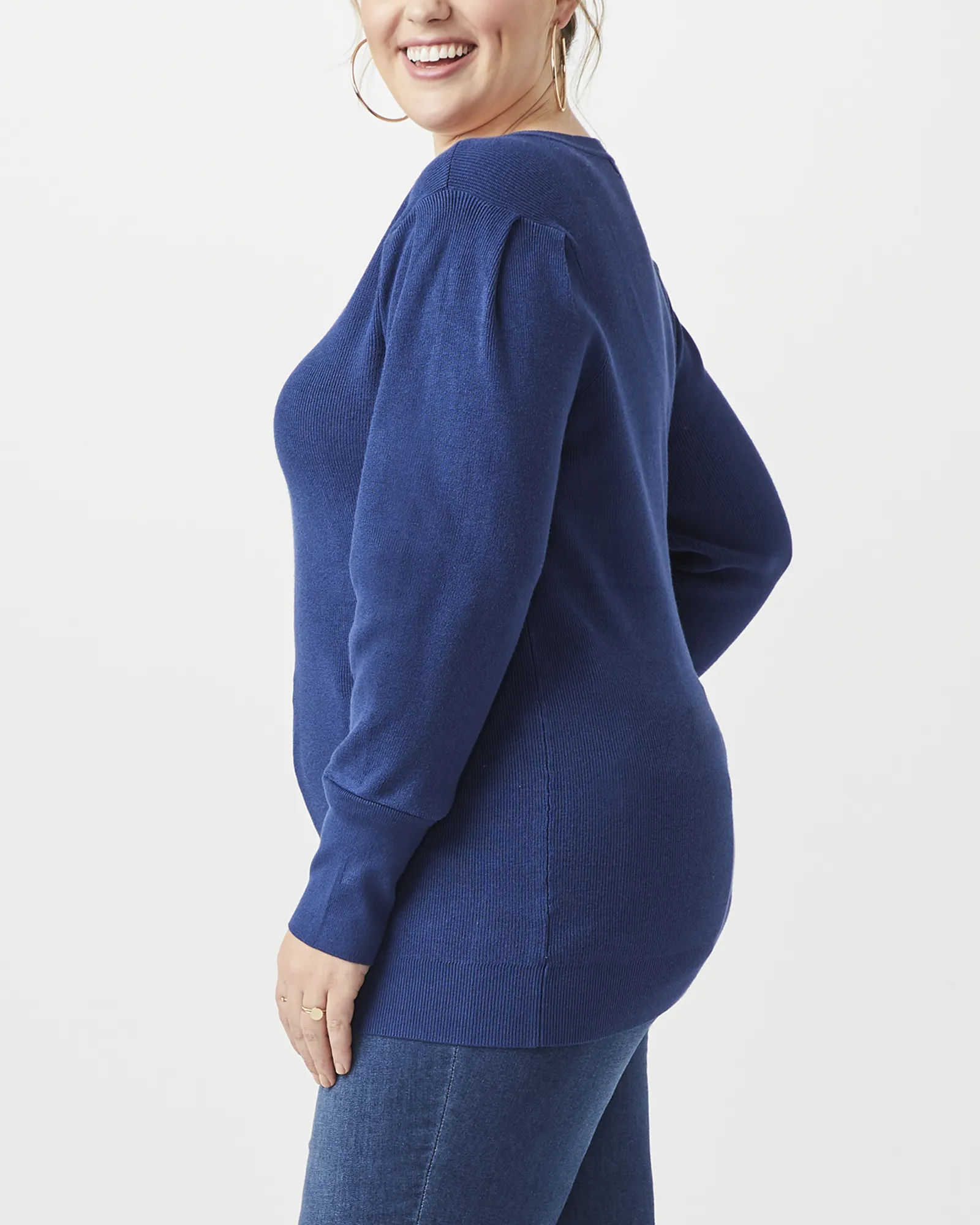 Maria Ribbed Sweater | Navy