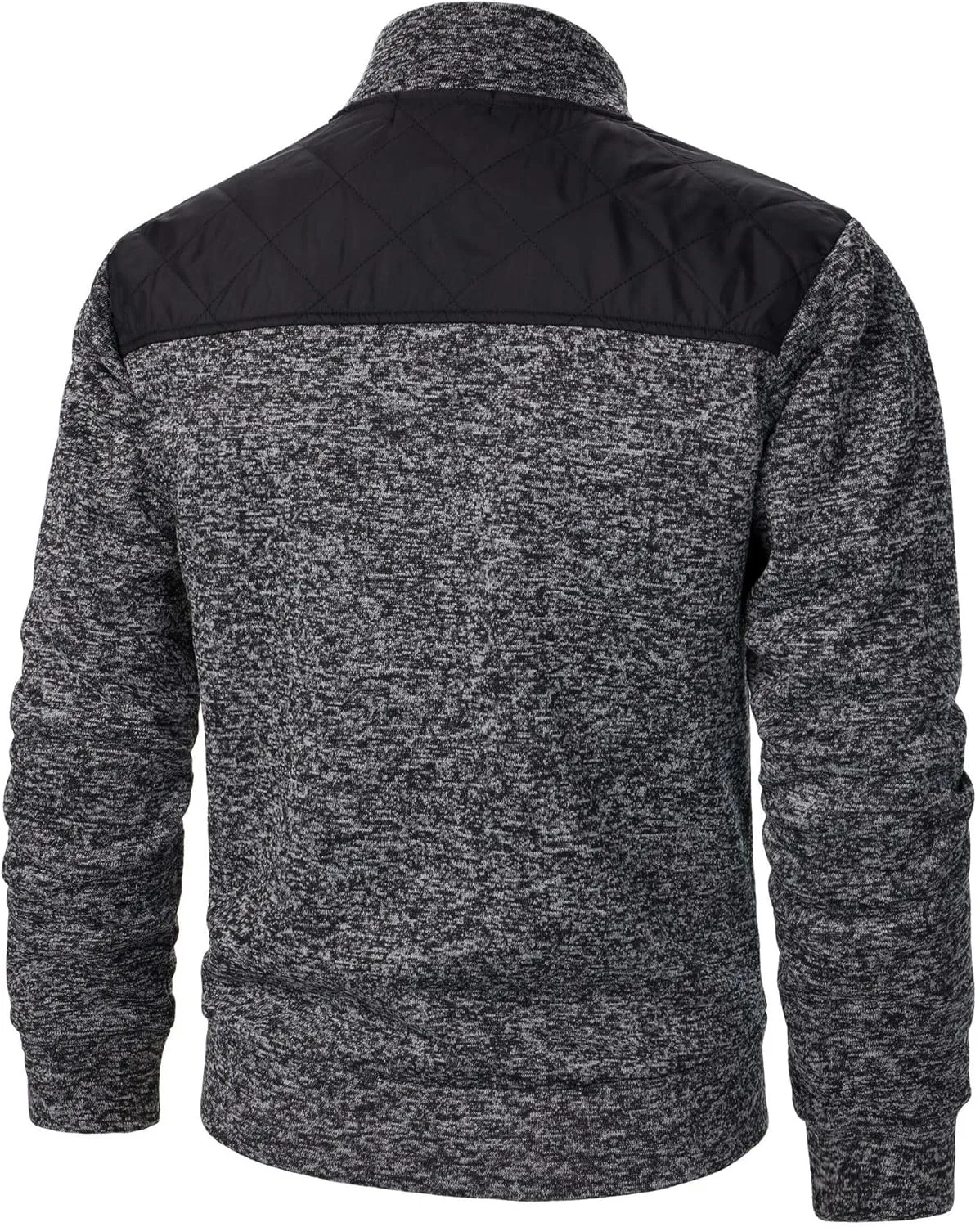 Men's Cardigan Sweaters Thick Full Zip Knit Sweater Stand Collar Regular Fit Mens Sweater Business Casual Jacket Pocket