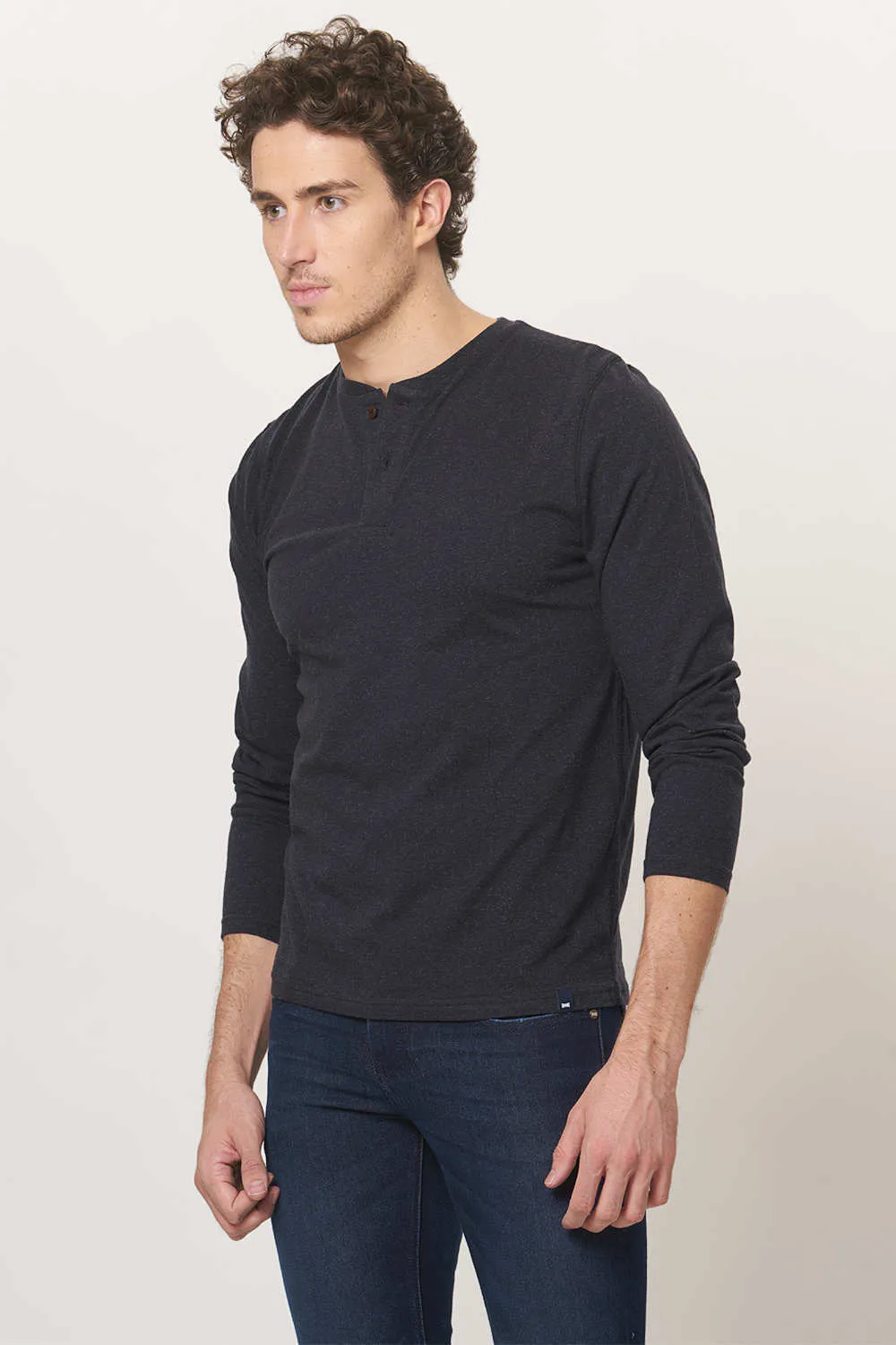 Muscle Fit Henley Full Sleeve T.shirt