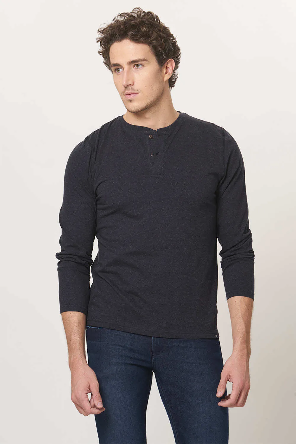 Muscle Fit Henley Full Sleeve T.shirt
