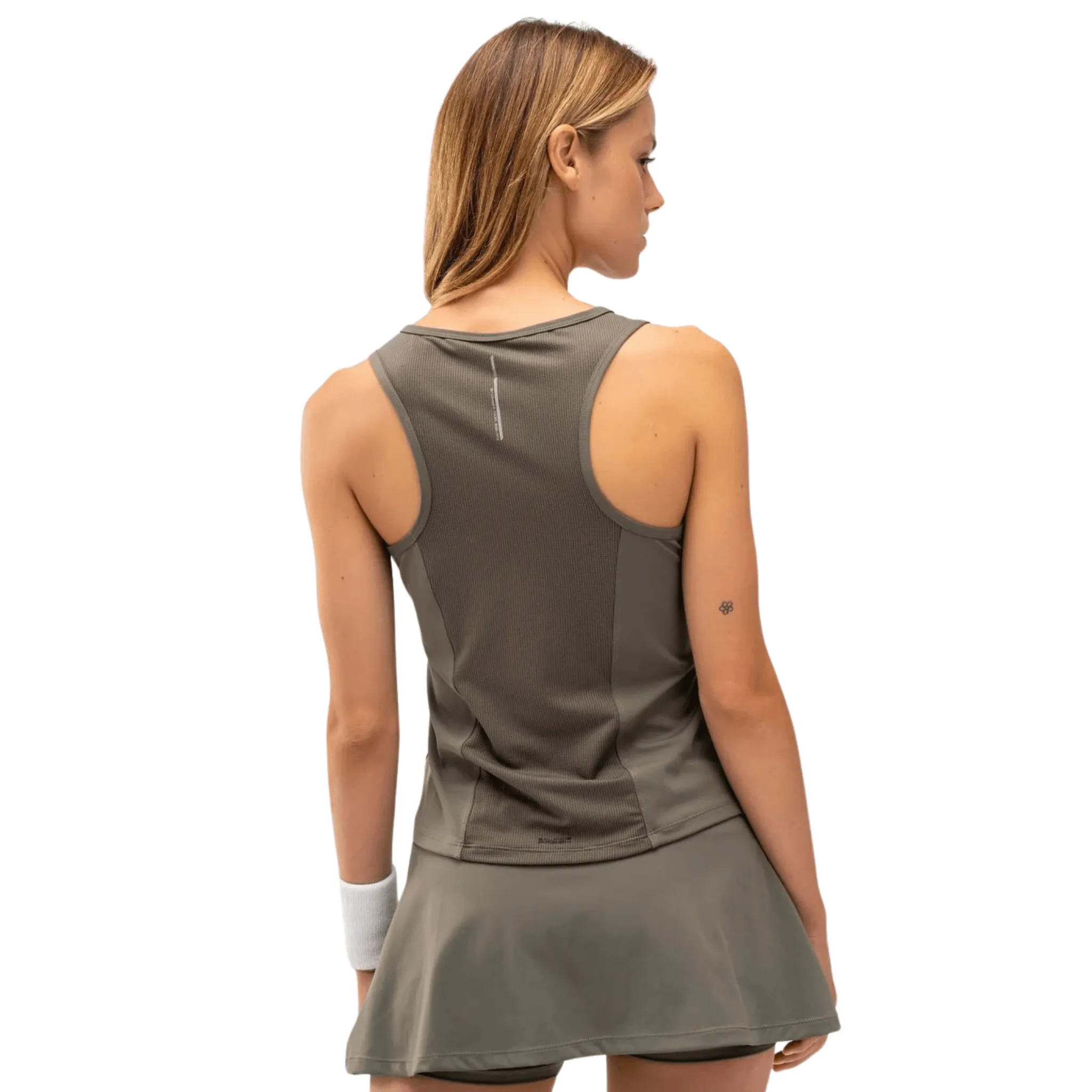 Nox Padel Pro: Olive Green V-Neck for Women