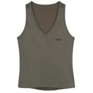 Nox Padel Pro: Olive Green V-Neck for Women