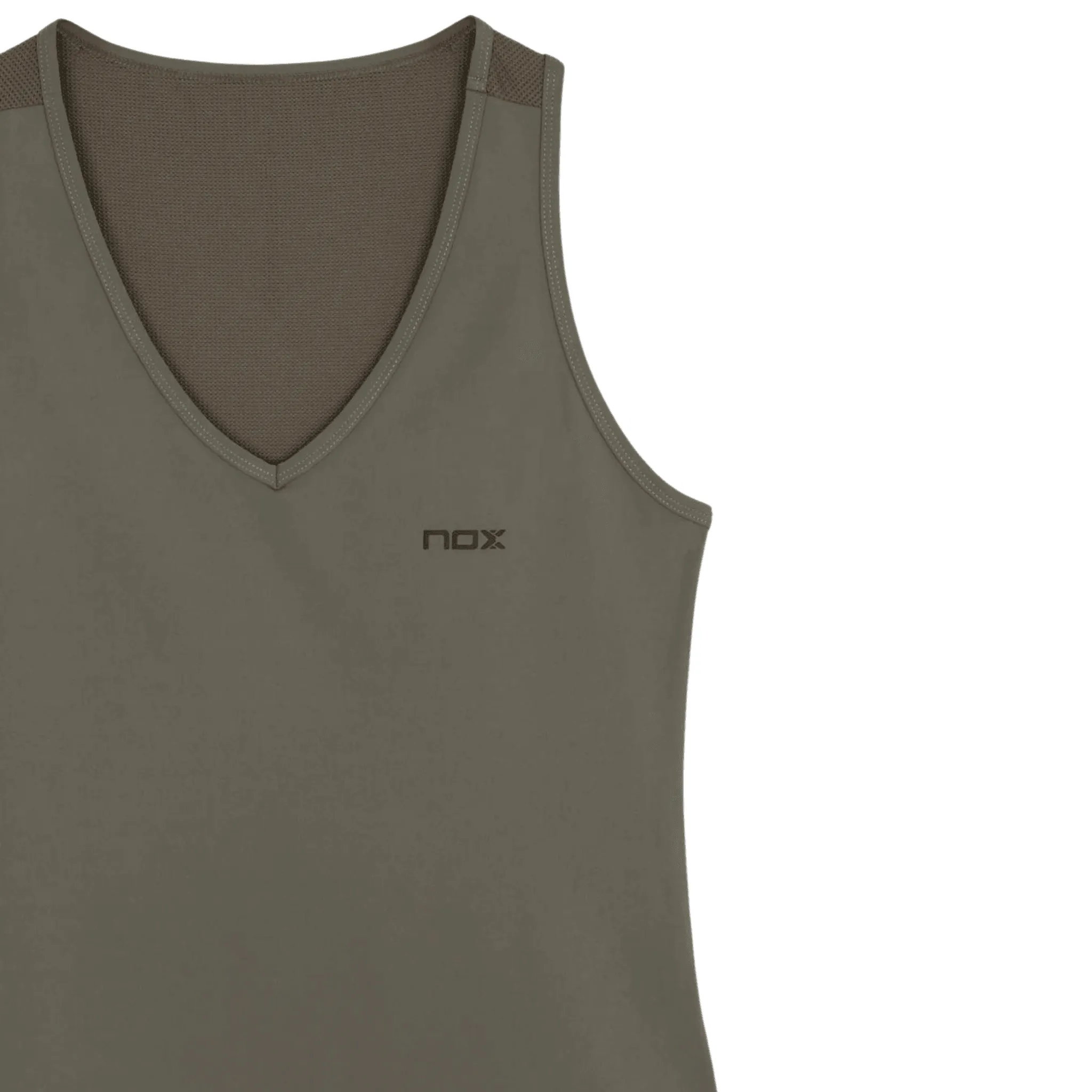 Nox Padel Pro: Olive Green V-Neck for Women