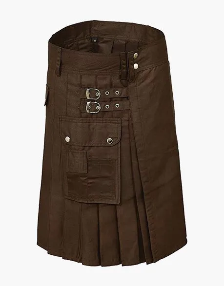 Personalized Brown Utility Kilt