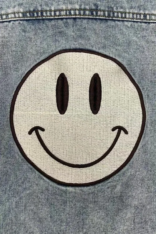 Smile embroidered jacket