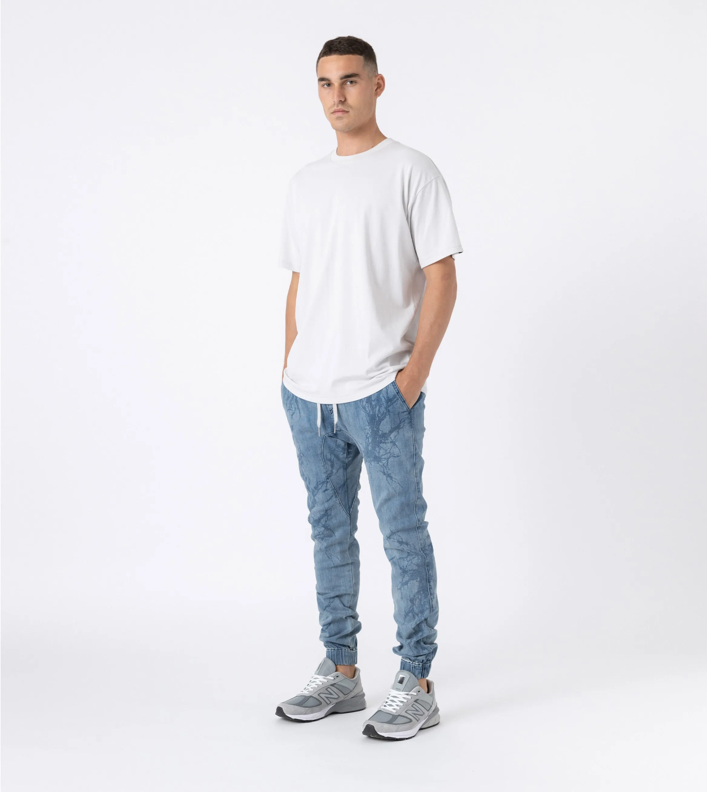 Sureshot Denim Jogger Blue Marble