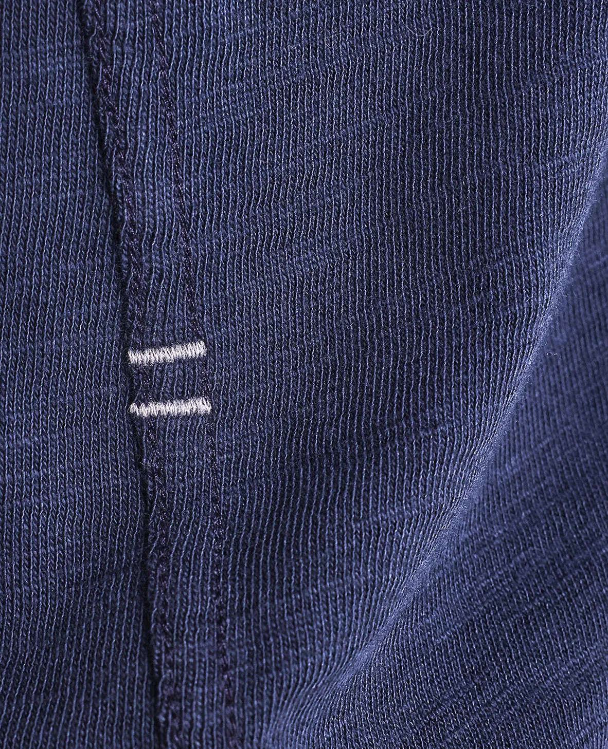 The Knox - Distressed LS Henley - Navy