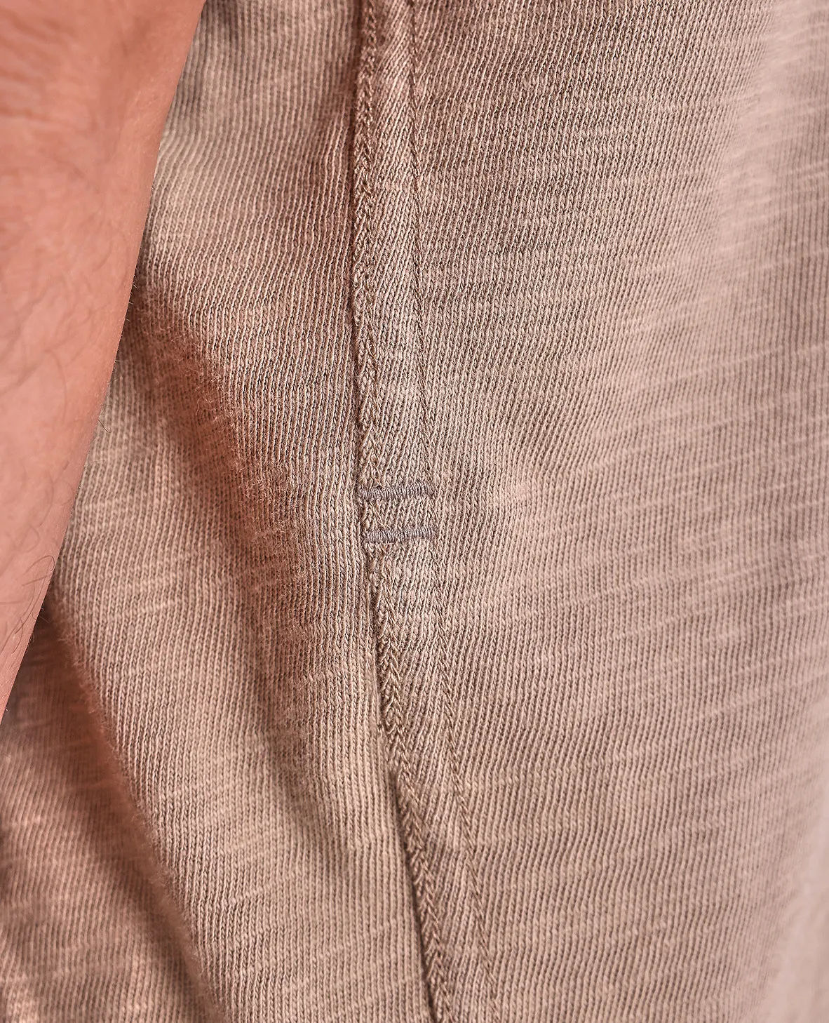The Knox - Distressed LS Henley - Tan