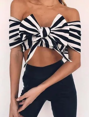 Tilly Crop - Stripe