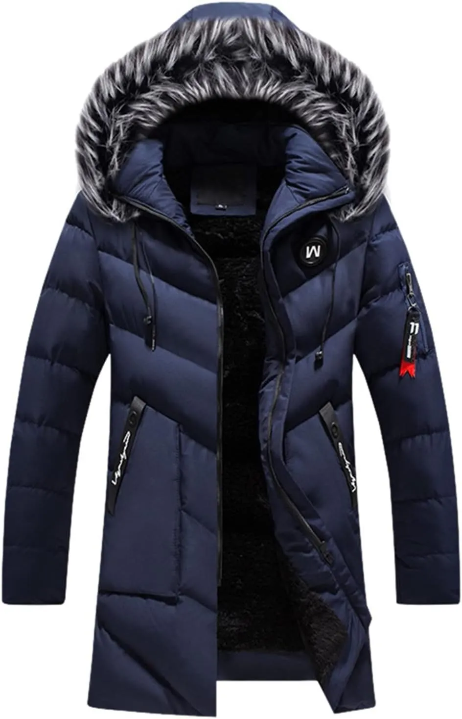 Today Prime Big Deal on Canvas Trucker Jacket Men Knit Jacket Heavy Jean Jacket Mens Cotton Sport Coat Mens Business Casual Jacket Field Jacket A-Dark Blue