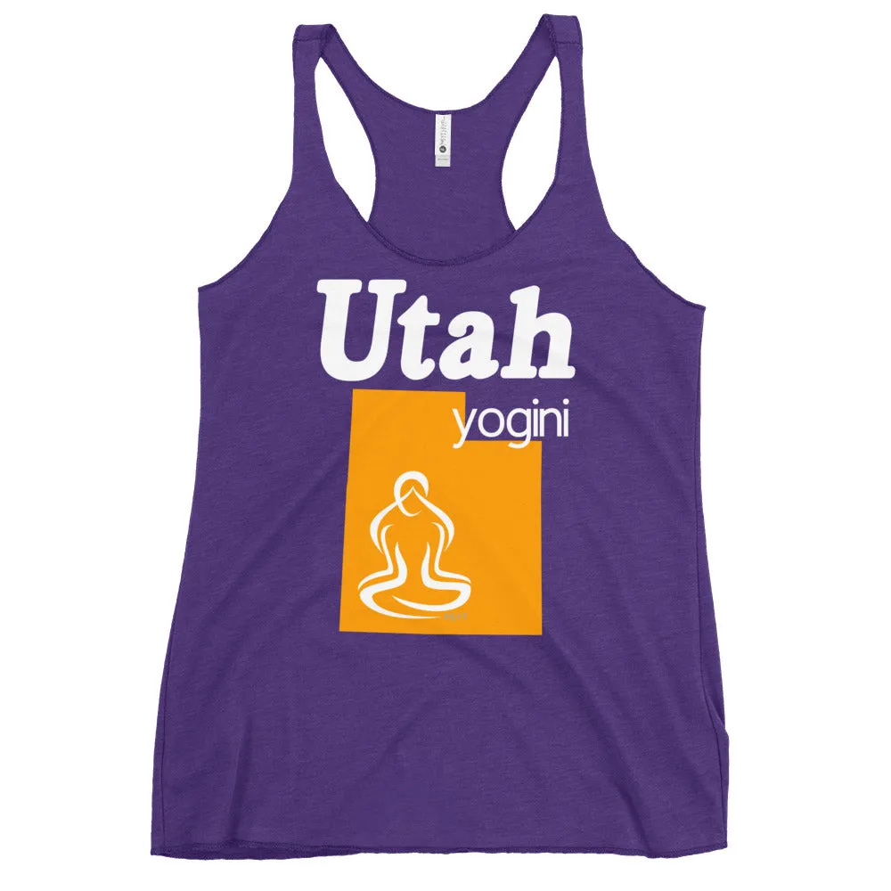 Utah Map Yogini Dark Color Tank Top