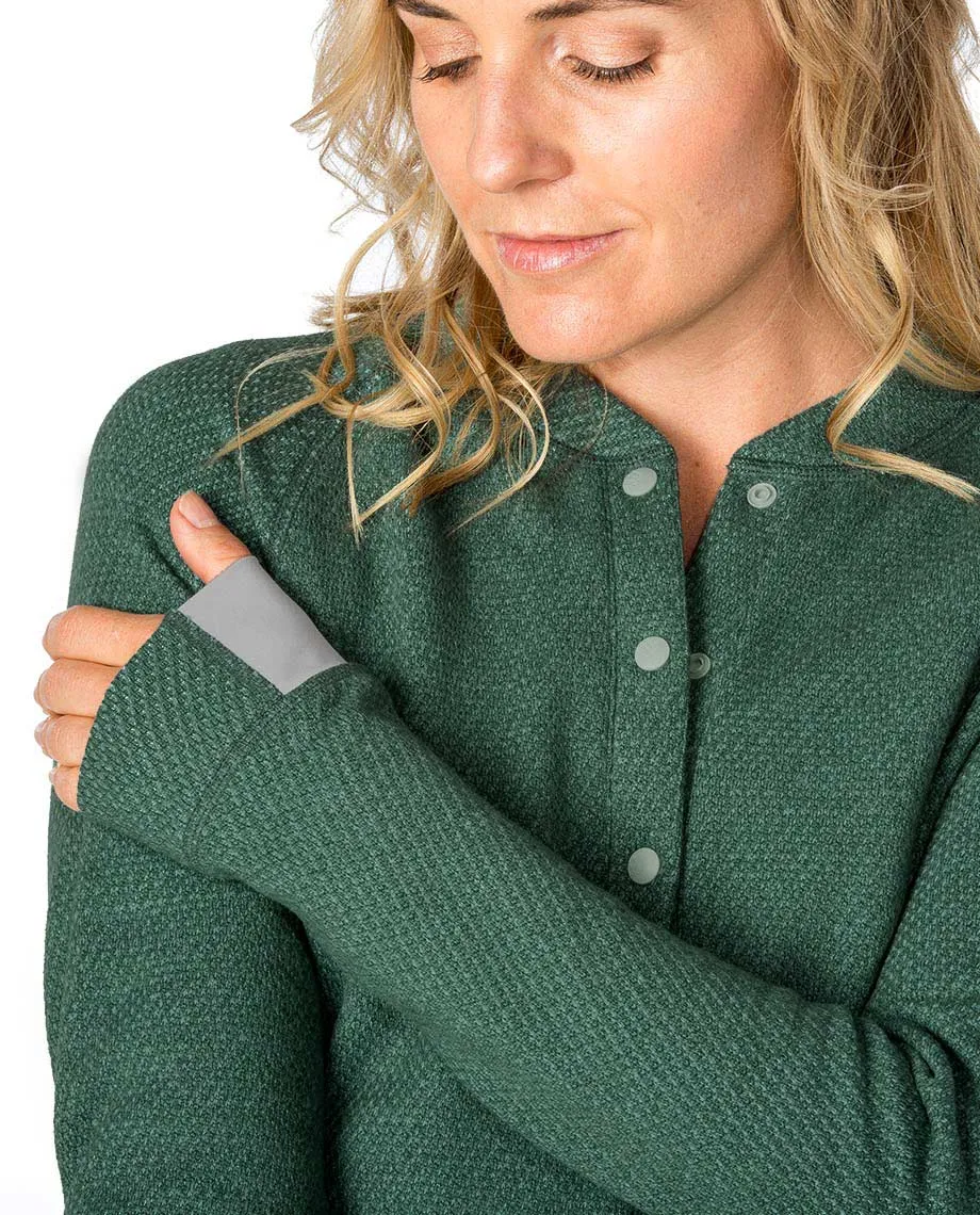 Women's Thermop Fleece Snap Neck