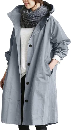 Women's Winter Overcoat Mid-Long Stand Collar Single Breasted Coat Outerwear