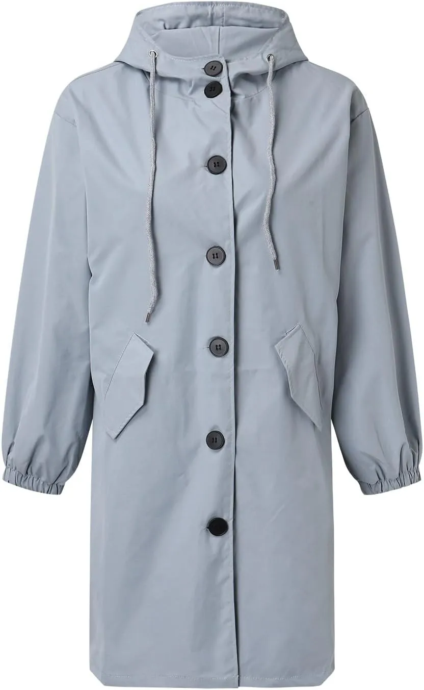 Women's Winter Overcoat Mid-Long Stand Collar Single Breasted Coat Outerwear