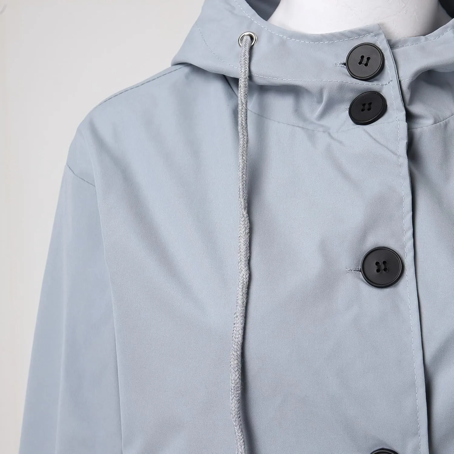 Women's Winter Overcoat Mid-Long Stand Collar Single Breasted Coat Outerwear